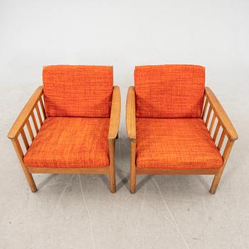 Gunnar Myrstrand & Sven Engström, fåtöljer ett par "Tiveden" för Skaraborgs möbelindustri 1900-talets mitt.