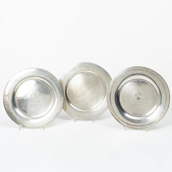 Ten Swedish silver dishes, including mark of KG Markström, Uppsala 1916.