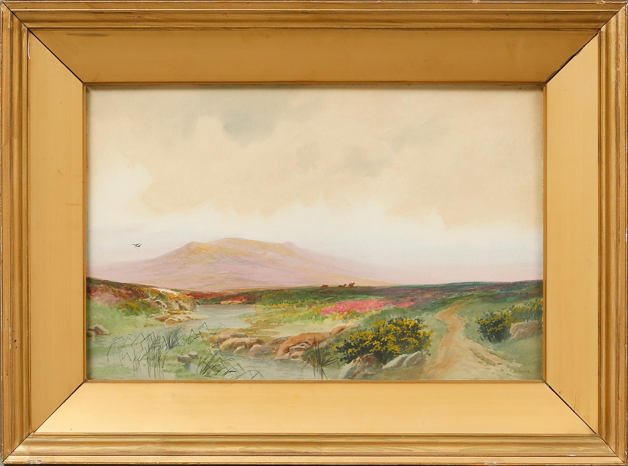 UNKNOWN ARTIST, watercolor, signed C.N. Rowe, around the year 1900.