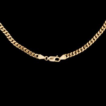 HALSKED, 14K guld, 1900-talets slut. Vikt 36 g,