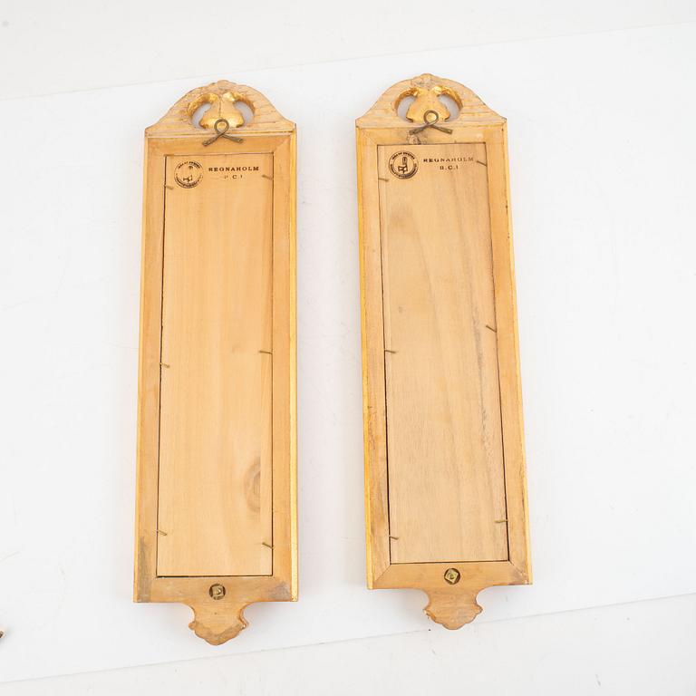 A pair of 'Regnaholm' wall sconces,  IKEA's 18th-century series, 1990s.