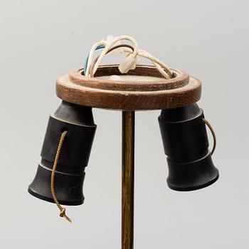 A two light floor lamp, second half of the 20th century.