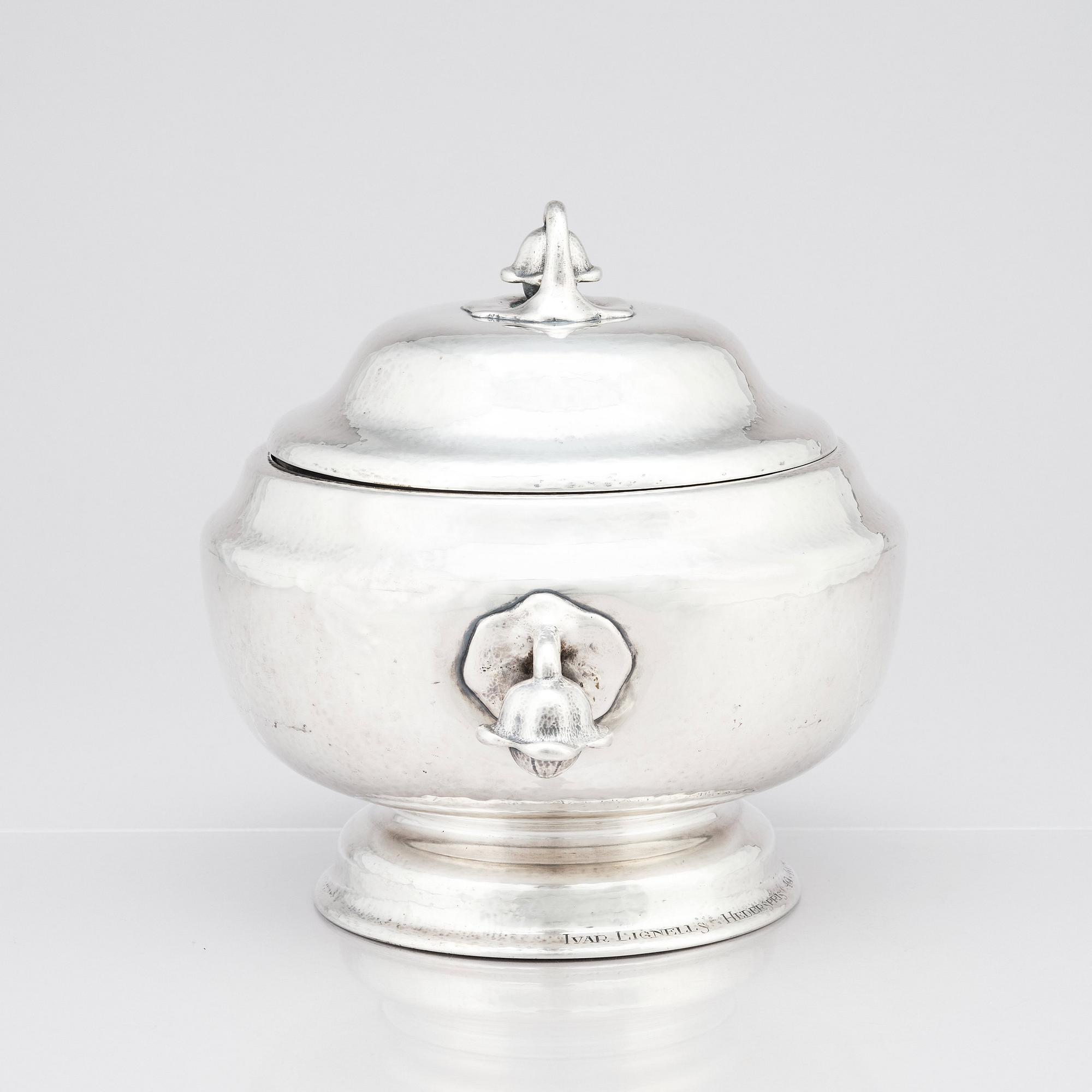 Firma K. Anderson, terrin, Stockholm 1917, silver.