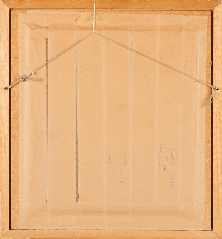 Eemu Myntti, olja på pannå, signerad.