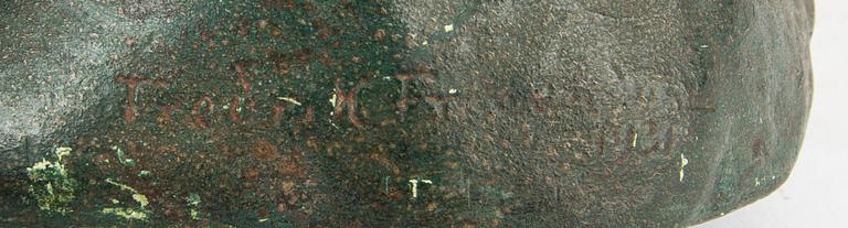 Fredrik Frisendahl, skulptur signerad och daterad 1931  patinerad gips.