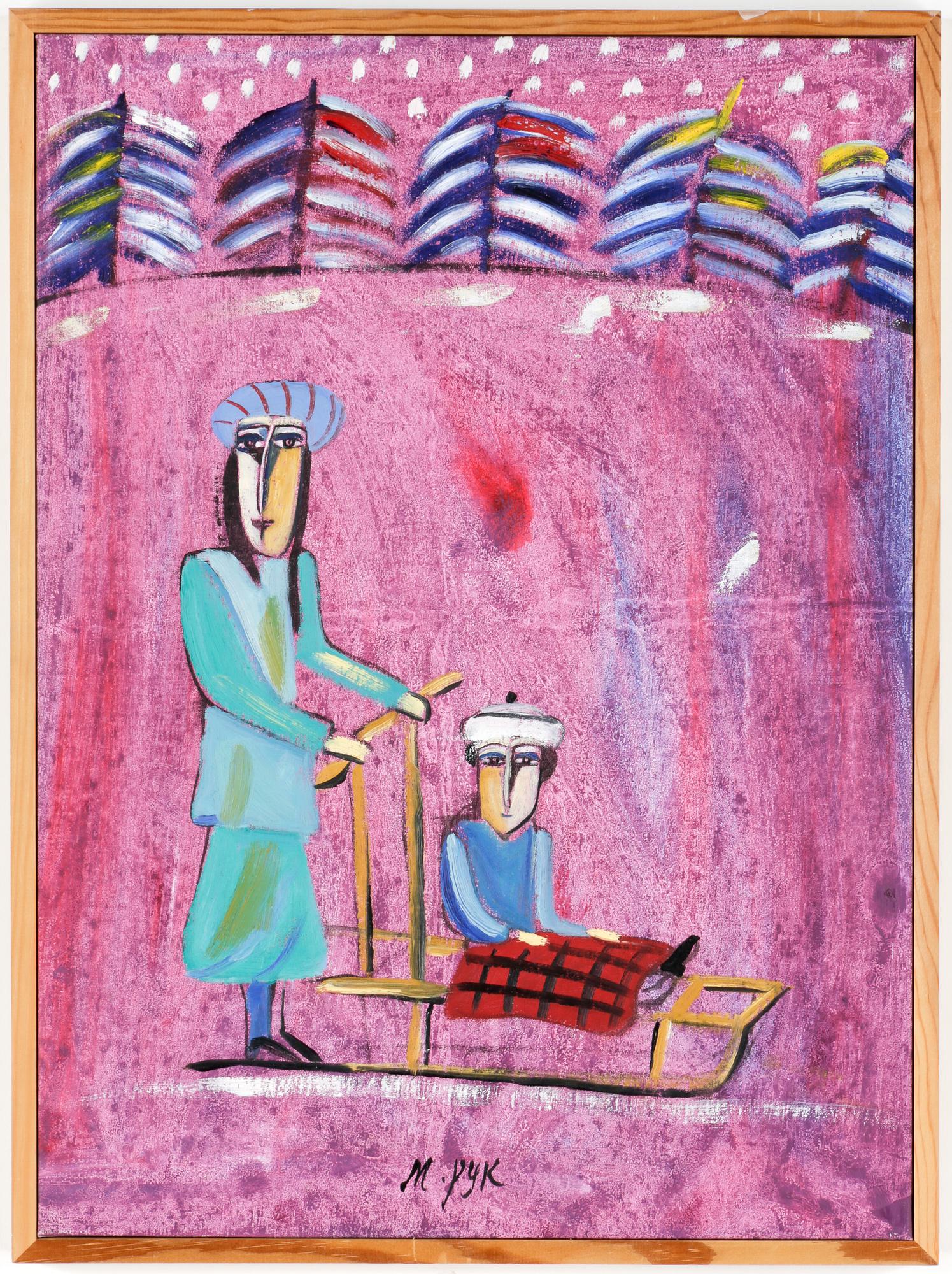 MADELEINE PYK, olja på duk, signerad.