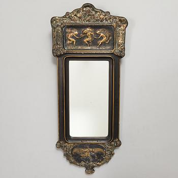 Ville Vallgren,  a wall mirror, signed and label marked, 1920s.