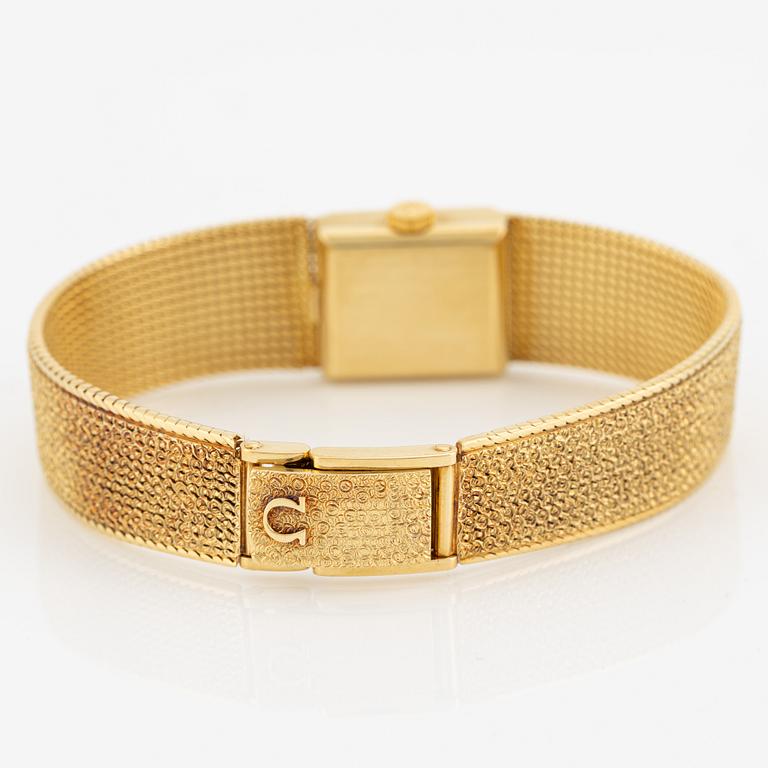 Omega, wristwatch, 15 x 15 mm.