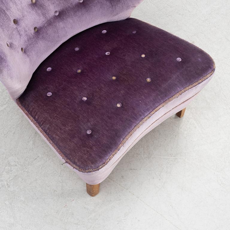 Gösta Jonsson, tillskriven, fåtölj, "Swedish Modern”, 1940/50-tal.