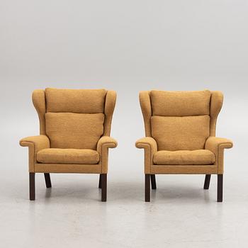 Hans J. Wegner, fåtöljer ett par, Johannes Hansen, 1960-tal.