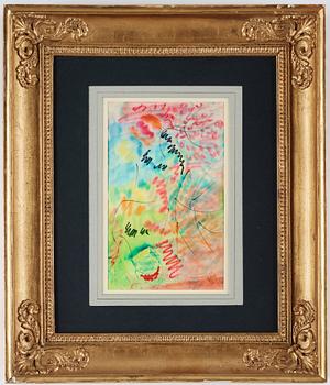 NELL WALDEN, blandteknik på papper , signerad och daterad -68.