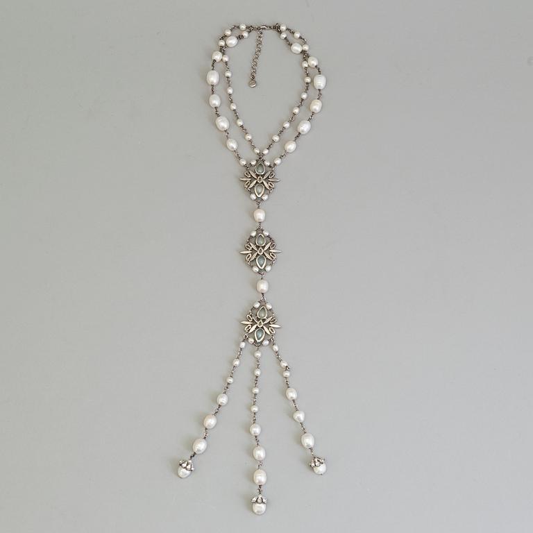 A necklace by Chanel from The Marie Antoinette Coollection 2013, runway piece.