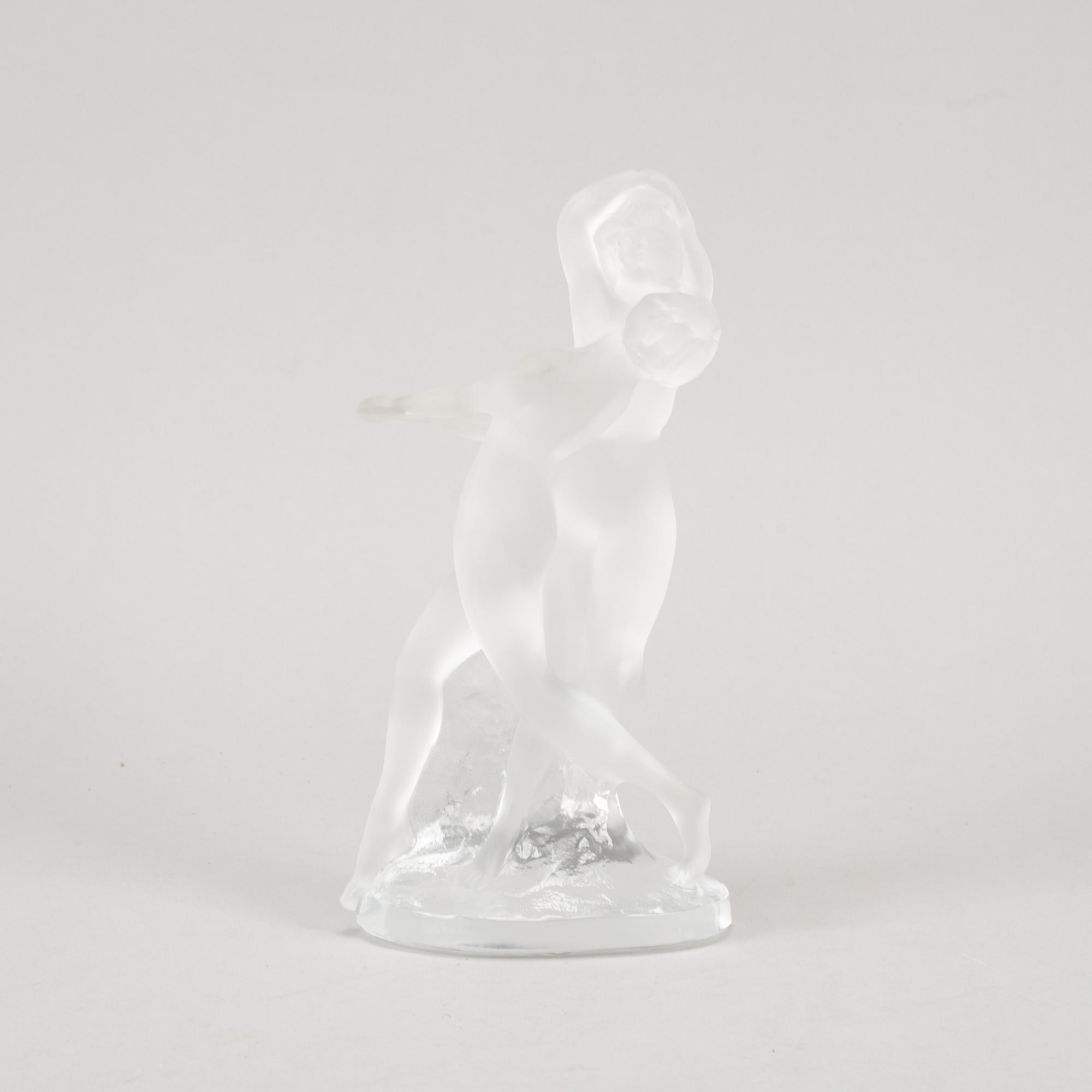 A glass figurine by Lalique. France, 1900's.