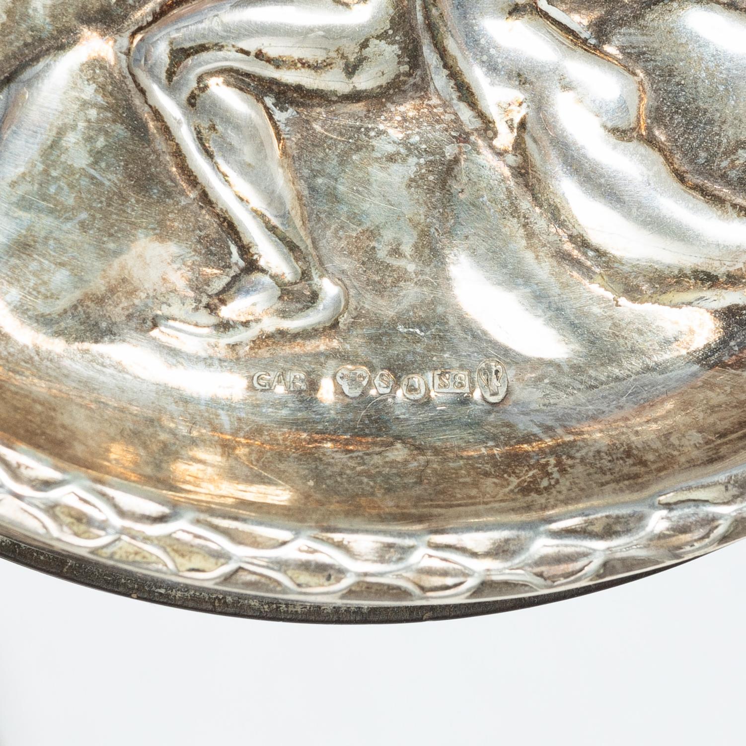 Table accessories, 5 pieces, silver.