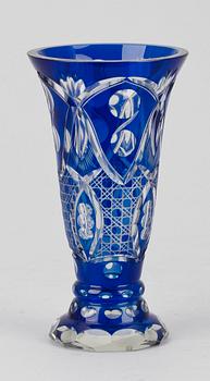 PARTI GLAS, 3 delar, bla Böhmen, 1800/1900-tal.