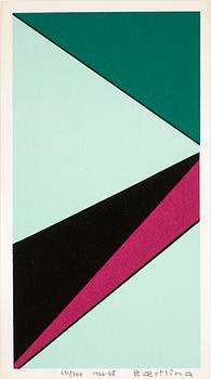 Olle Baertling · OLLE BAERTLING, färgserigrafi, 1966-68, signerad och numrerad 231/300.