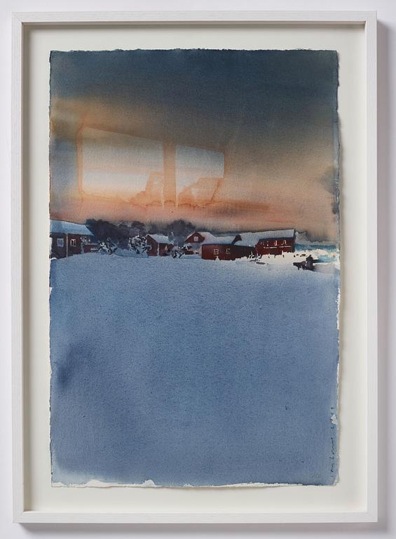 Lars Lerin, 'Vinterresa'.