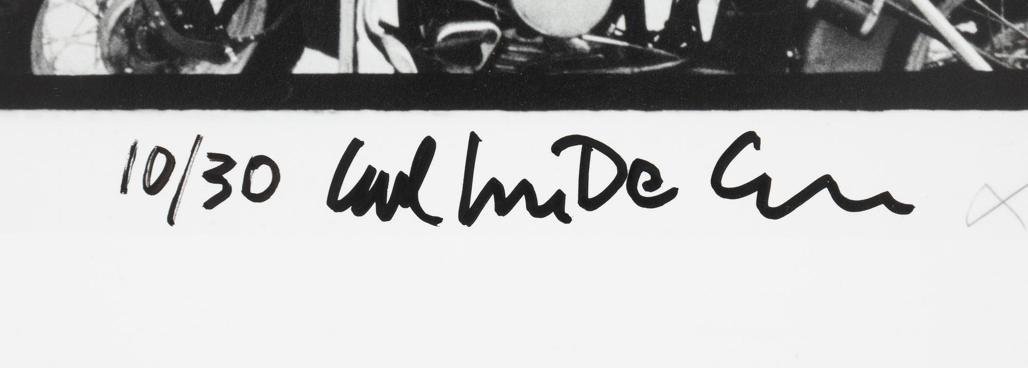 Carl Johan De Geer, photo, signed 10/30.