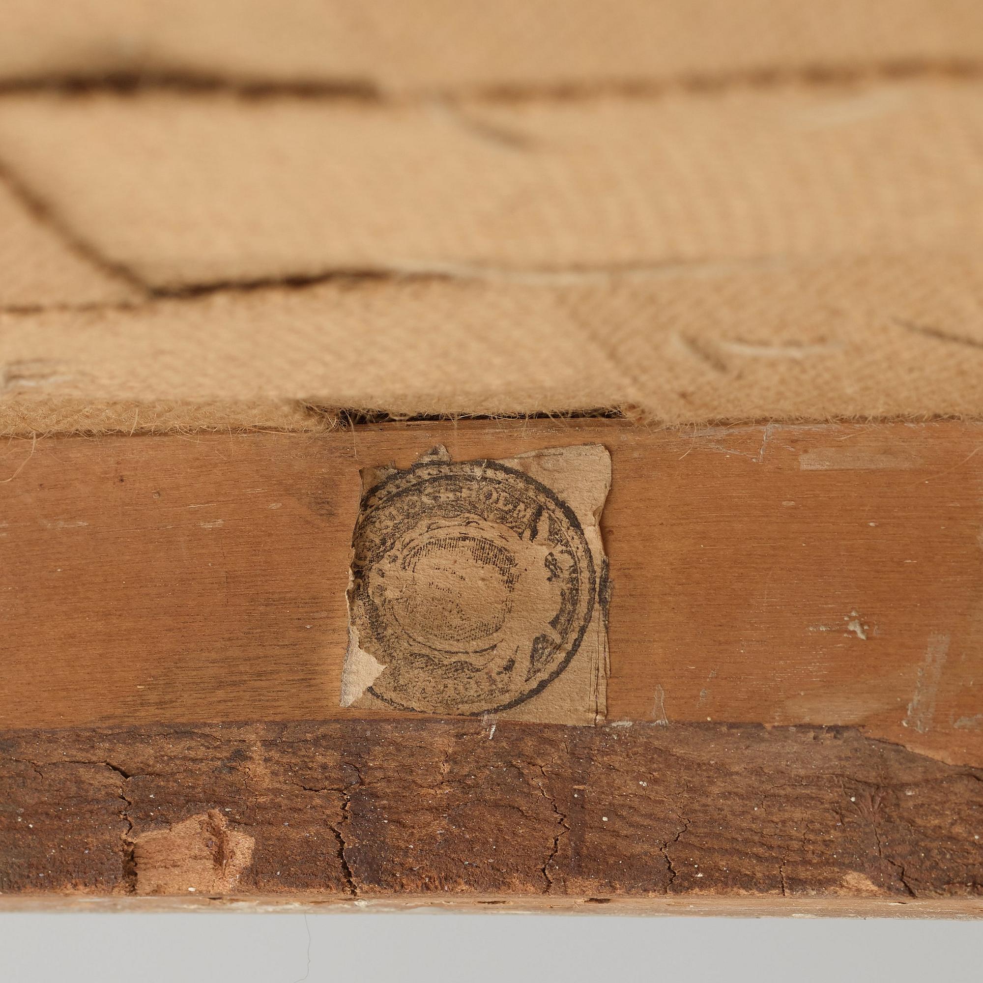 A pair of Gustavian late 18th century armchairs by Johan Erik Höglander (master in Stockholm 1777).