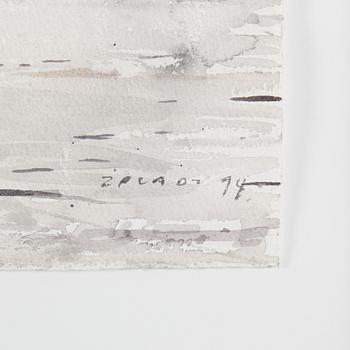 STANISLAW ZOLADZ, watercolor, signed and dated -94.