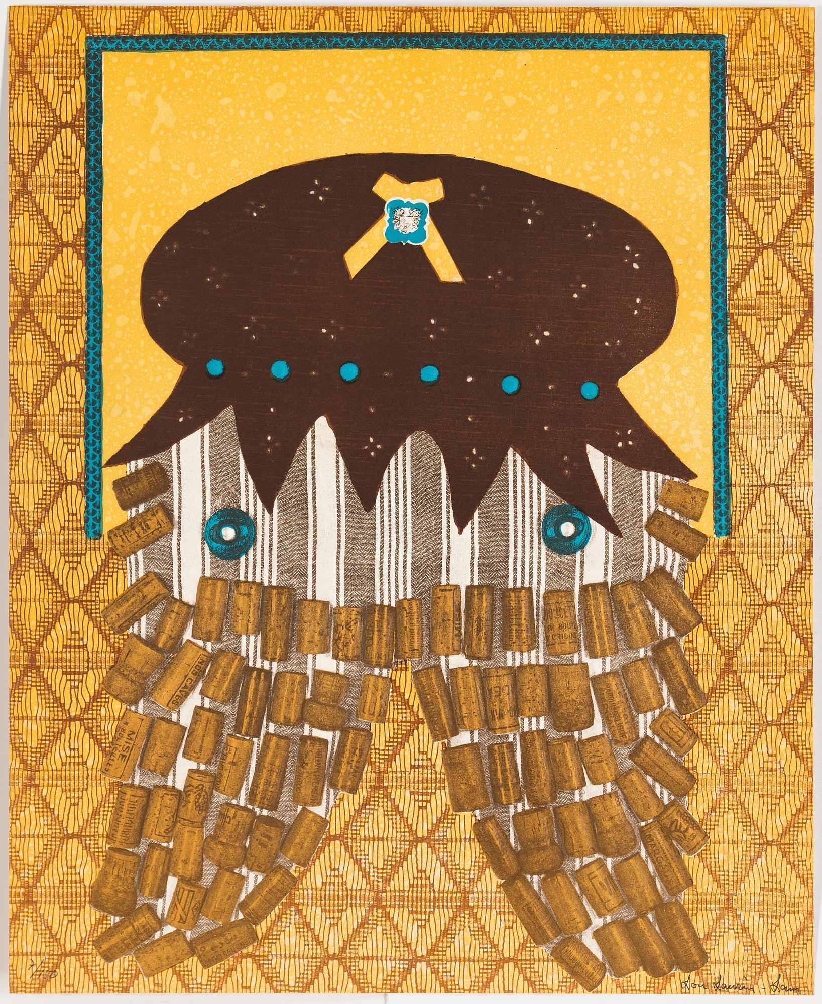 LOU LAURIN-LAM, mapp, 6 st litografier, signerade och numrerade 7/150.