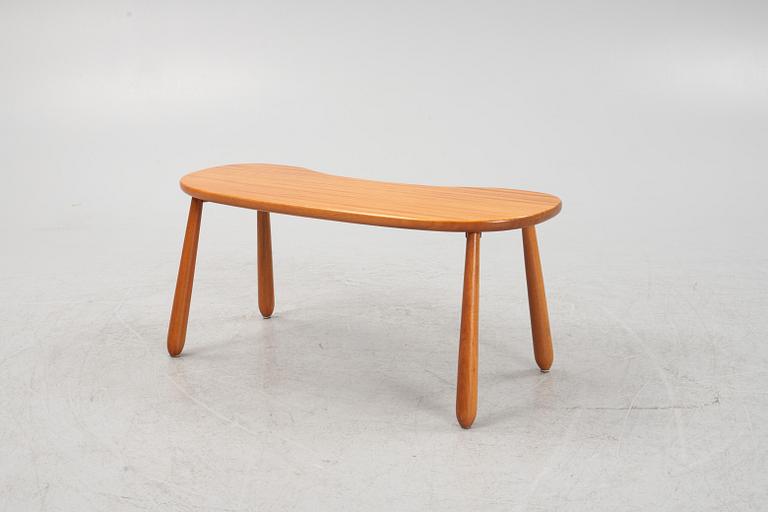 Josef Frank, a model 1034 mahogany 'Mjölkpallen' stool, Firma Svenskt Tenn, Sweden, post 1985.