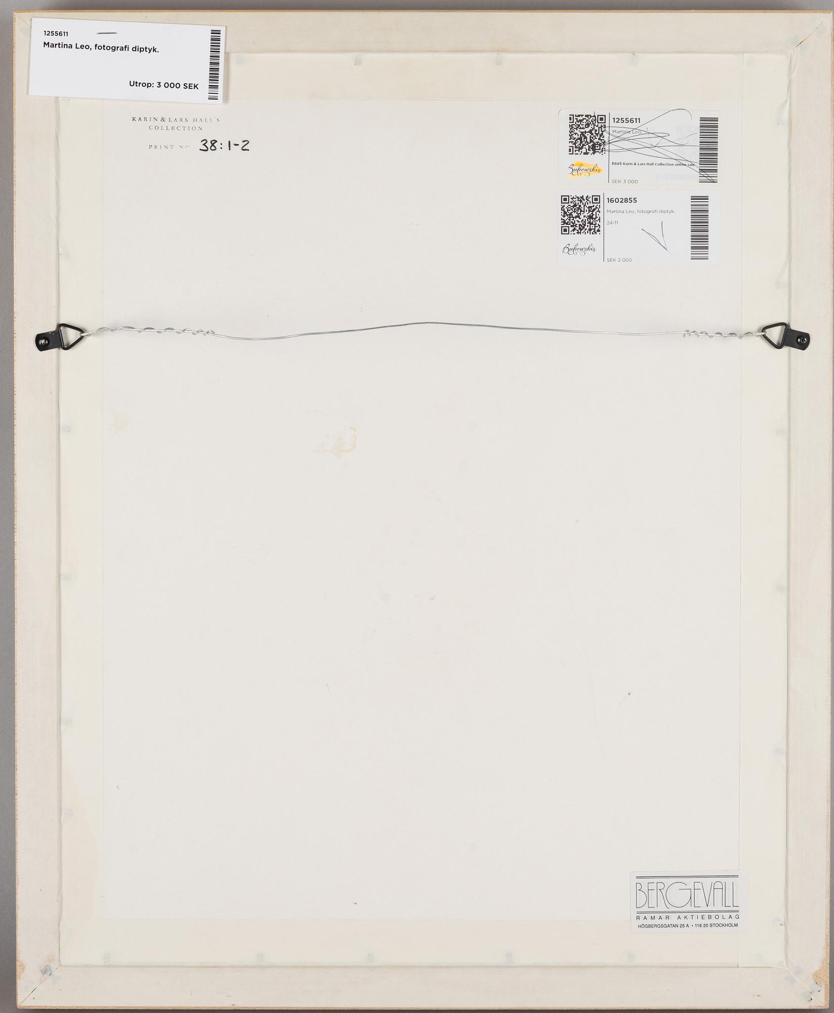 Martina Leo, Diptyk ur verket "Lustsvit", 1999.