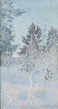 Väinö Blomstedt, Vinterlandskap.