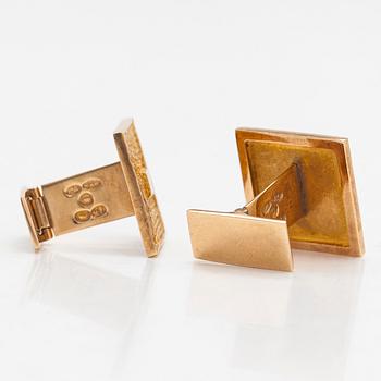 Björn Weckström, cufflinks, 'Square', 14K gold, Pekka Anttila/Lapponia 1965.