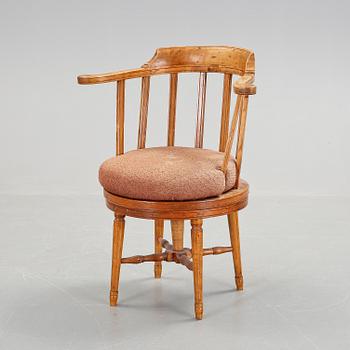 SKRIVBORDSSTOL, gustaviansk typ, 1800-talets första hälft.