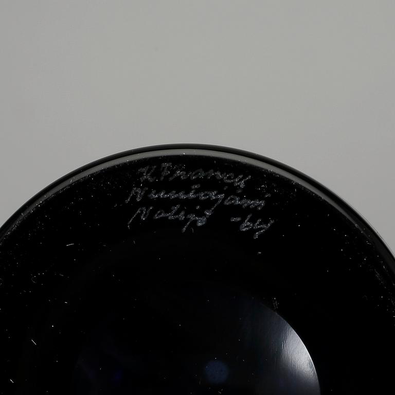 POKAL, glas, Kaj Franck, signerad och daterad -64. Nuutajärvi, Notsjö, Finland.