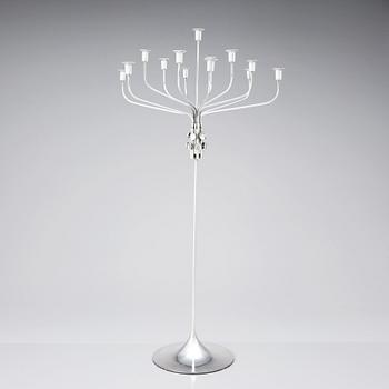 Tapio Wirkkala, a sterling candelabrum for 13 candles 'TW412', Hopeakeskus OY, Finland post 1968.