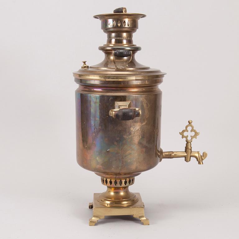 SAMOVAR, Tula, mässing, Ryssland sekelskiftet 1800/1900.