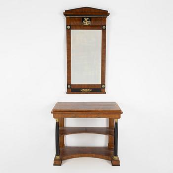 Spegel med konsolbord, Karl-Johan, 1800-talets mitt.