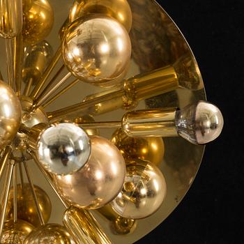 TAK-/VÄGGLAMPA, Sputnik-modell. Okänd designer för Cosack,Tyskland, 1970-tal.