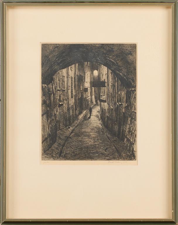 HARALD SALLBERG, 3 st, etsningar, signerade och daterade.