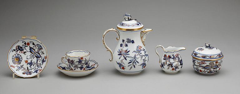 KAFFESERVIS, porslin, 9+3 delar, Meissen, 1900-tal.