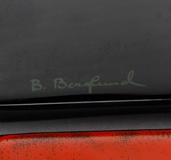 BENGT BERGLUND, 3 st, emalj på metall, Gustavsberg.