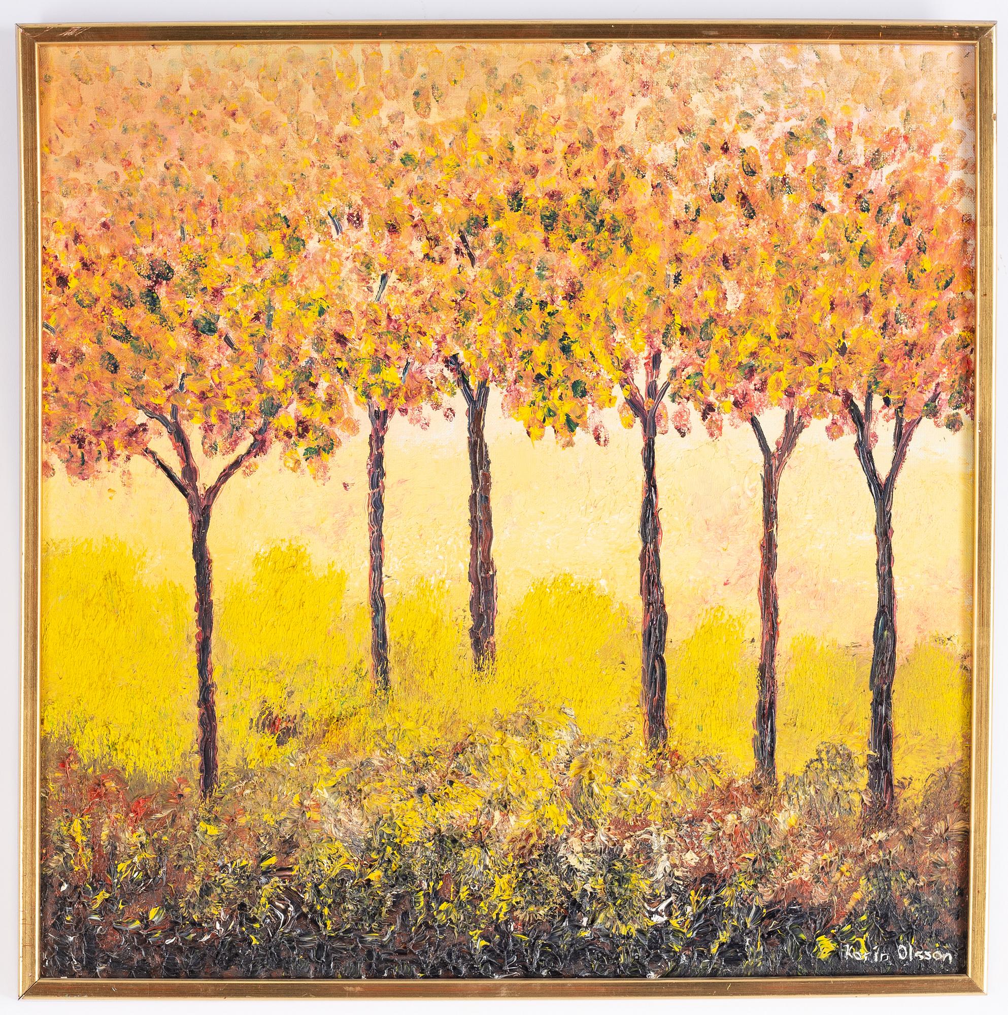 Karin Olsson, oil on canvas, signed.