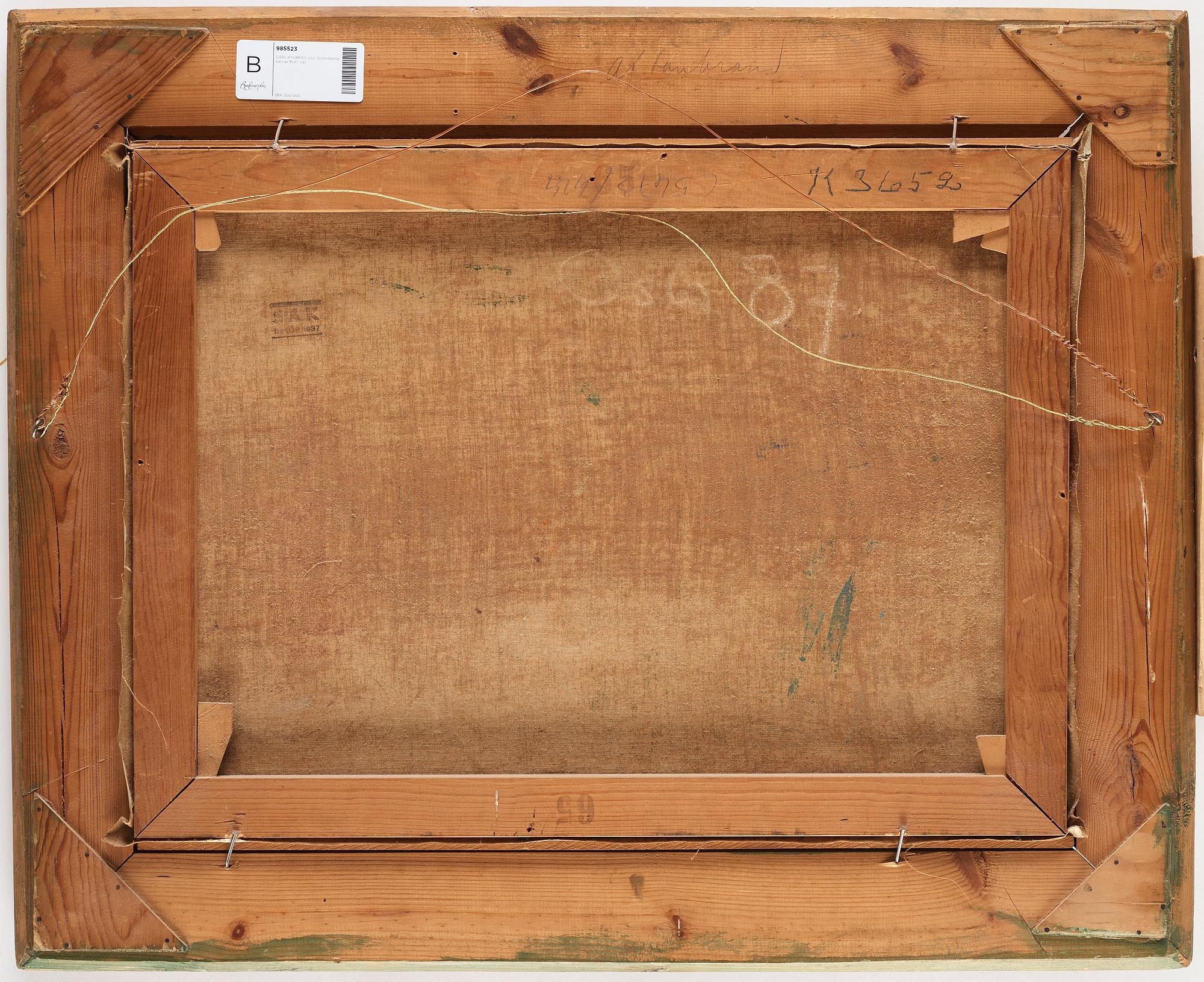 Carl Kylberg, "Aftonbrand".