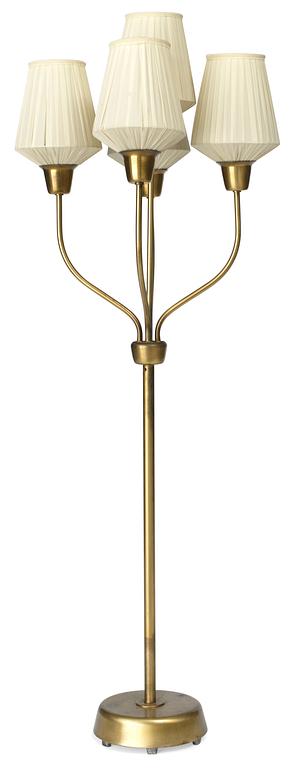 A Hans Bergström brass table lamp, Ateljé Lyktan, Sweden 1950's.