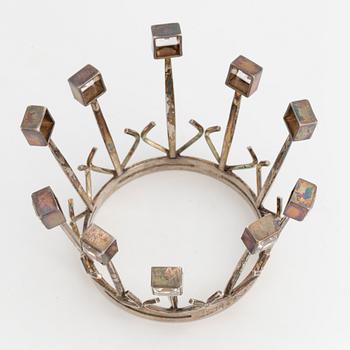 An Aarvo Saarela silver bridal crown, 1965.