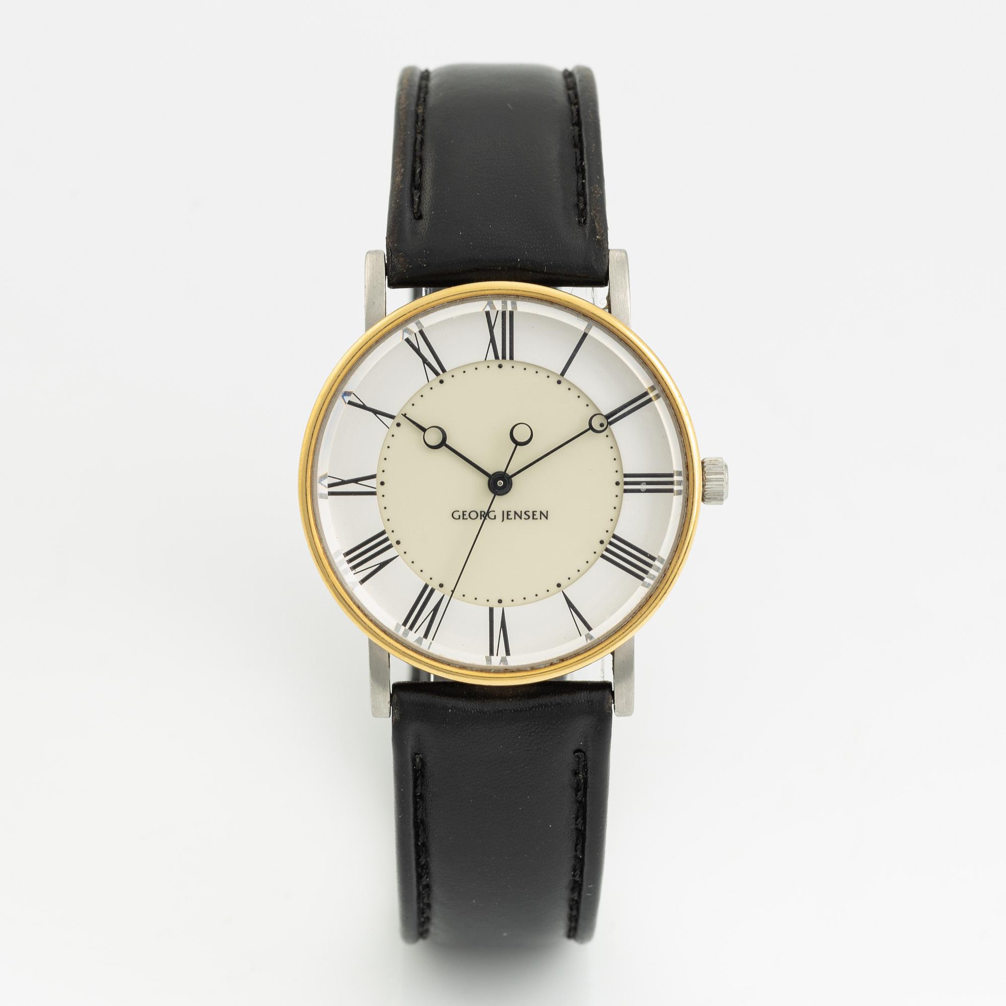Georg Jensen, design av Bo Bonfils, armbandsur, 34,5 mm.