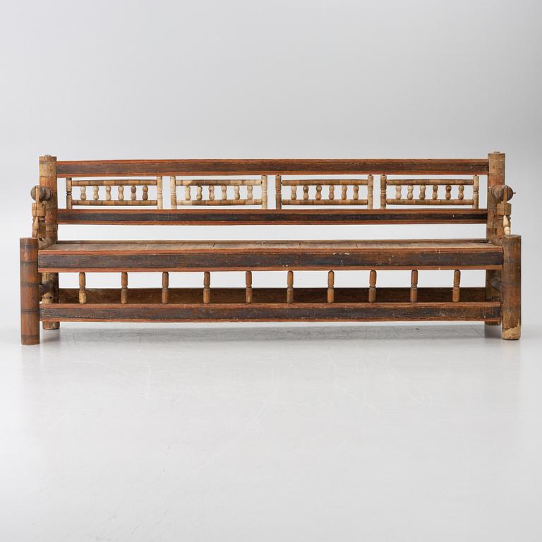 Turner's bench, folk art, 18th century.