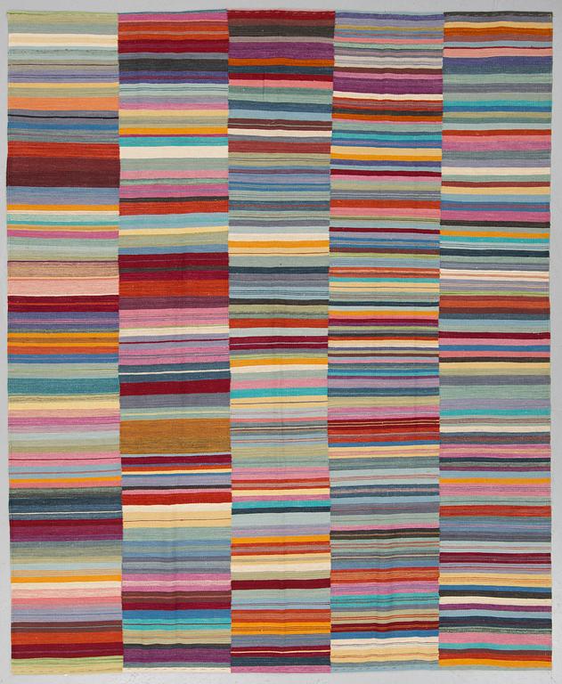 A CARPET, flat weave, around 271 x 222 cm.