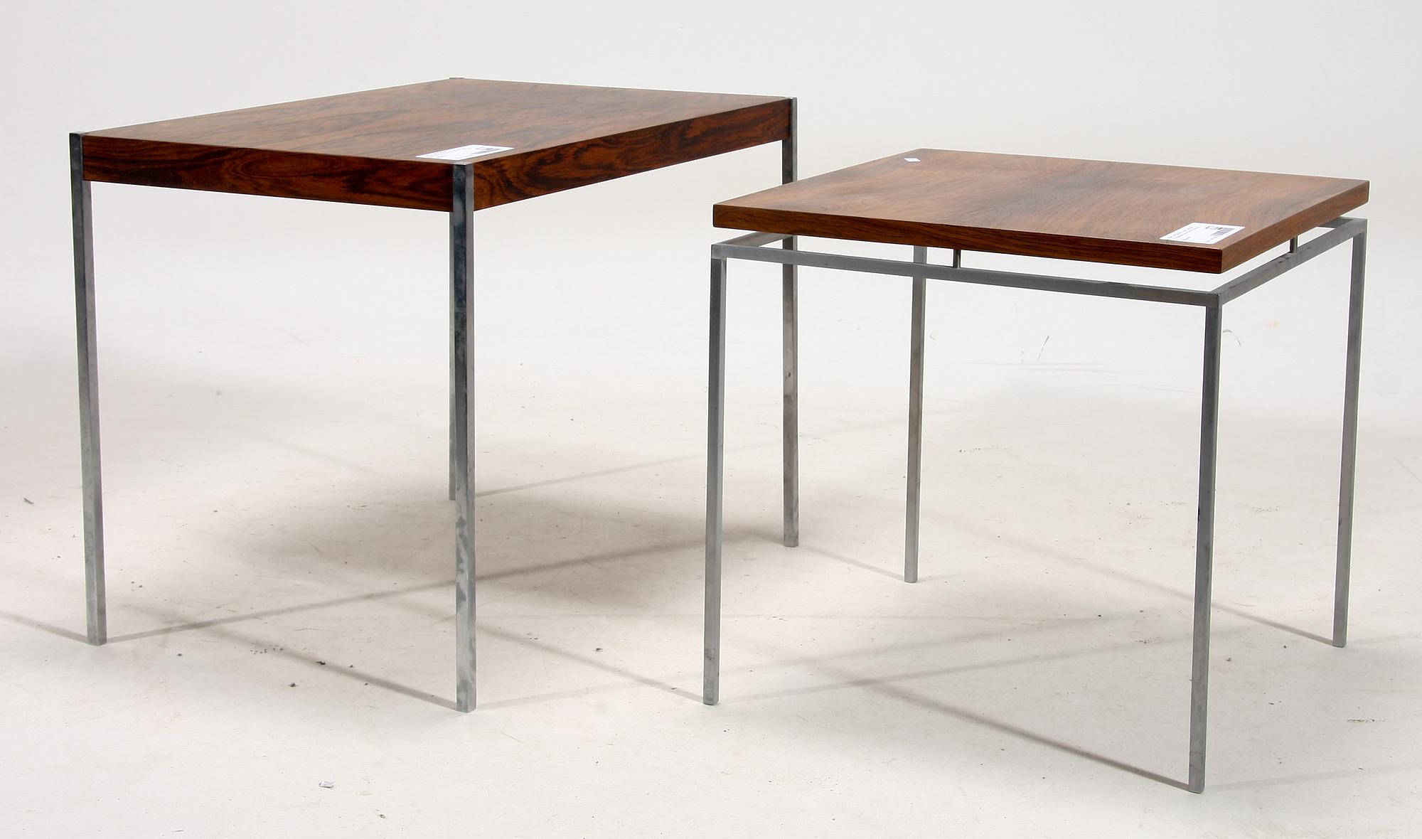 SATSBORD, 2 delar, stämplat Furnituremaker Danish controll. 1960-tal.