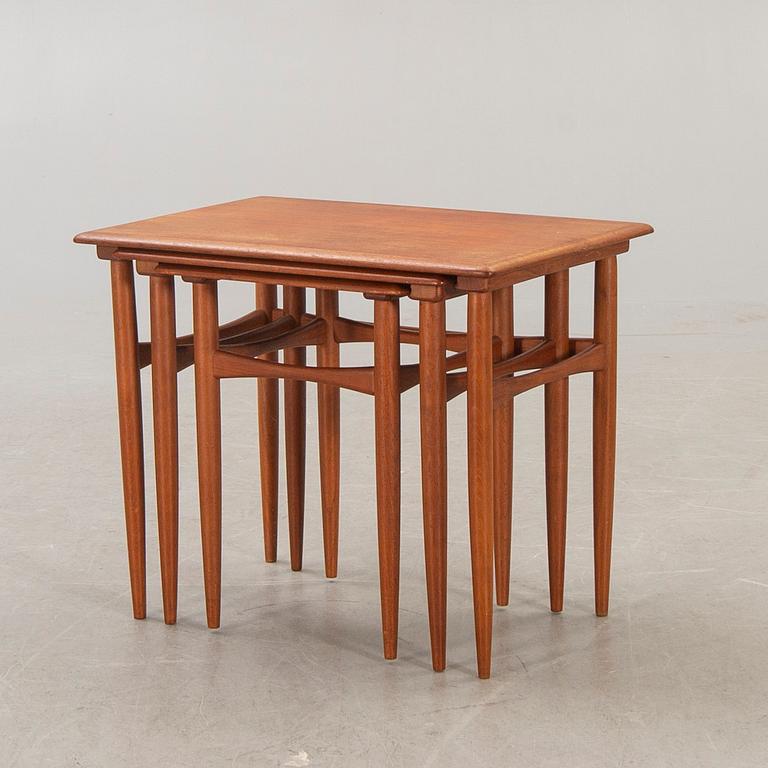 A Danish 1960s teak nesting table.