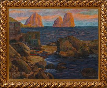 FERDINAND KROGMANN, olja på duk, signerad.