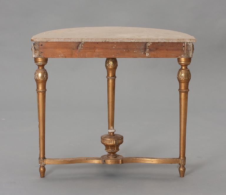 A Gustavian console table.