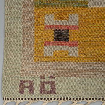 Agda Österberg, matto, flat weave, ca 335,5-338 x 182,5 cm, woven 25-10 VL 1955 and AÖ.